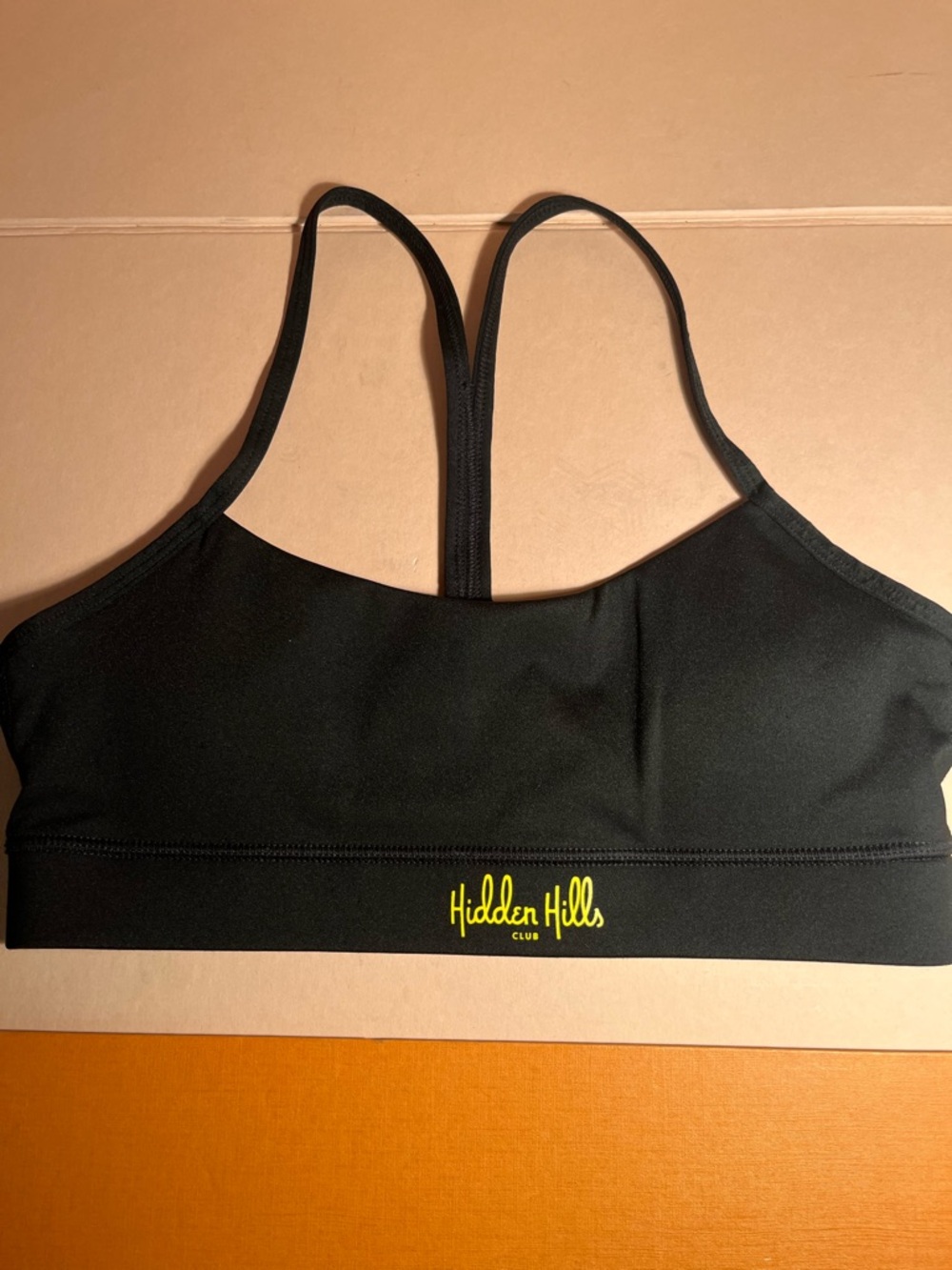 Women's Black Strappy Sports Bra
